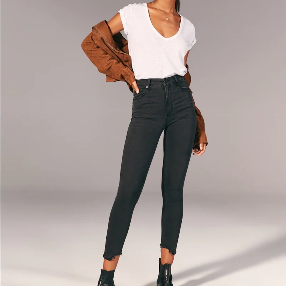 Abercrombie and Fitch high rise super skinny jeans